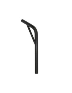 Steel Seatpost Pilar 22.2 x 400mm Lay-Back W/Support Black.